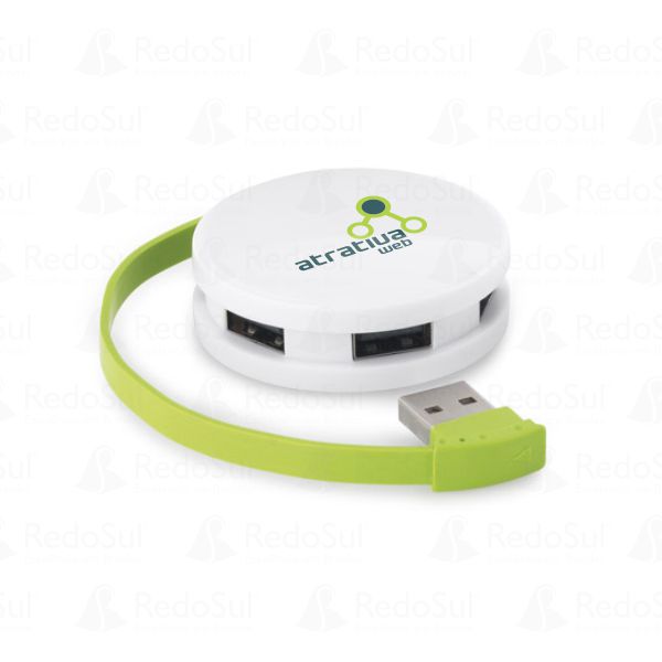 Hub USB 2.0 Personalizado Hub USB 2.0 Personalizado